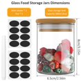 thumbnail image 2 of Glass Jars with Bamboo Lids 6 oz Glass Food Storage Jars with Wood Lids for Pantry  10 Pack, 2 of 9
