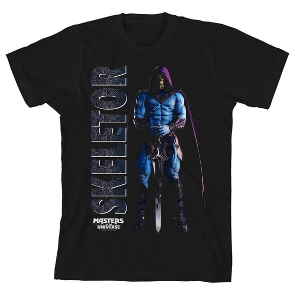 Masters of the Universe Skeletor Kids Black Graphic Tee-S (6-7)