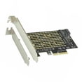 thumbnail image 2 of Bearachild Adaptador M.2 NVME Adaptador M.2 M2 NVME PCIE a M2 PCI X4 Raiser SSD Tarjeta de expansión M.2 PCI-E Electrónica miscelánea, 2 of 6