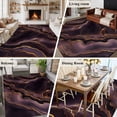thumbnail image 6 of Abstract Marble Texture 8x10 Area Rug for Living Room Sectional Sofa, Purple Gold Modern Art Washable Non Slip Large Rectangle Area Rug, 6 of 9