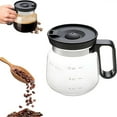 thumbnail image 3 of Wosthever Cafetera de vidrio de 16 oz, estilo cafetera, taza de té para tés calientes, chocolate caliente y helado Juegos de servir café y té, 3 of 3