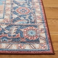 thumbnail image 4 of SAFAVIEH Tucson Alyx Oriental Machine Washable Area Rug, Rust/Blue, 6' x 6' Square, 4 of 9