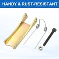 thumbnail image 5 of 2Pcs Hook Safety Latch Kit, 2.5"x 1" Carbon Steel Towing Receiver Hitch Replacement for Clevis Truck Trailer Crane Towing Lifting Hook (0.1" Thick, 2 Ton), 5 of 7