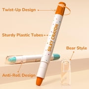 Jupitearth 36Ct Non-Toxic Washable,Silky Crayons for toddlers1-3,Kids 4-8,Back to School Art Supplies