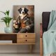 thumbnail image 5 of Qisvanset 12x16 Inch With Frame 2D Flat Wall Art Border Collie Herding Sheep Vintage Farmhouse Wall Art, 5 of 8