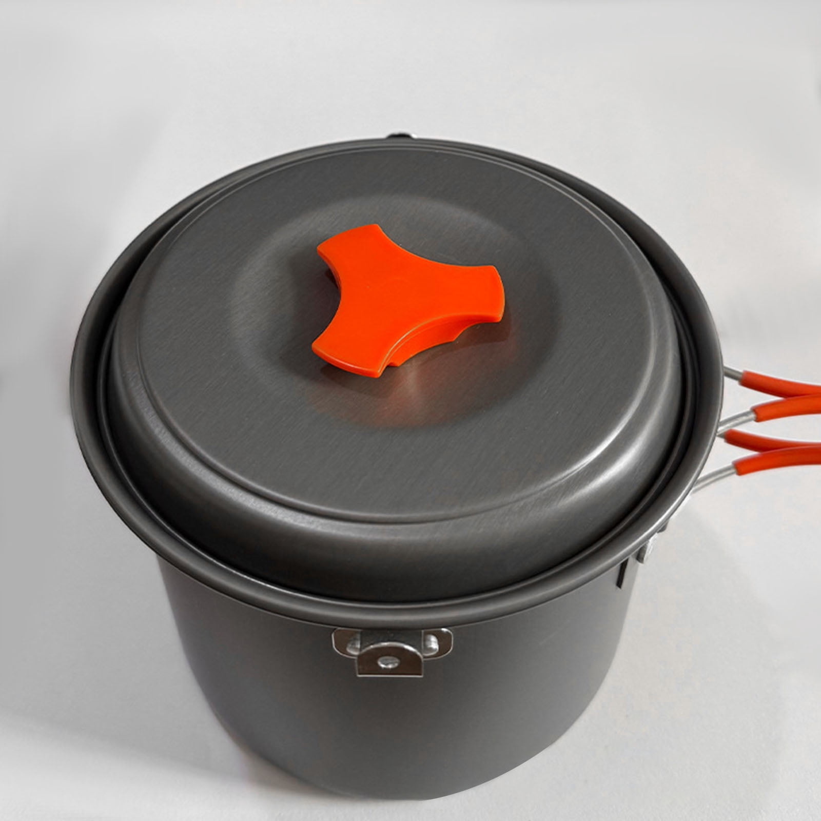 Small 1.4L Outdoor Cooking Pots Heatproof Grip Aluminum Alloy Alloy Camping Cookware for Wilderness Expeditions