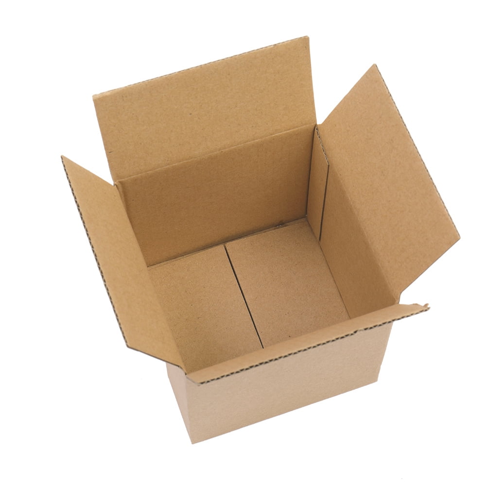 100 Packs 4x4x4 inches Cardboard Paper Boxes Mailing Packing Shipping Box Corrugated Carton for E-commerce, Storage, Shipping Small Light-Weight Items (4x4x4 inch)