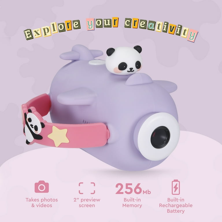 Vivitar Kidztech Camcorder for Kids, Purple Panda Digital Video