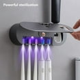 thumbnail image 4 of Bathroom Storage & Organization Commodity Shelf Toothbrush Holders For Bathrooms Rechargeable Toothbrush With Light Cleaning Function Holders Smart Home Bathroom Accessories Wall Mounted, 4 of 9