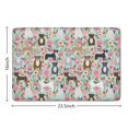 thumbnail image 5 of Cute Pitbull Terriers Dog and Flower Flannel Non Slip Door Rugs,Washable Door Mats Indoor,Decorative Door Mats,Dirt-Resistant and Absorbent Doormat for Entrance,Bedroom,Kitchen,Bathroom,23.5"x16", 5 of 5