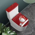 Binienty Toilet Lid Covers for Bathroom Elongated Christmas Snowman