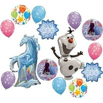 Frozen Party Supplies Nokk the Water Spirit Horse Birthday Balloon Bouquet Olaf Elsa Anna Let It Snow Decorations