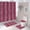 Hot Pink Leopard Print, variant on 4PCS Leopard Print Shower Curtain Sets with Rugs, Cheetah Print Shower Curtain, Waterproof Fabric Purple Shower Curtain, American Wildlife Wild Animal Skin Safari Modern Women Bathroom Decor