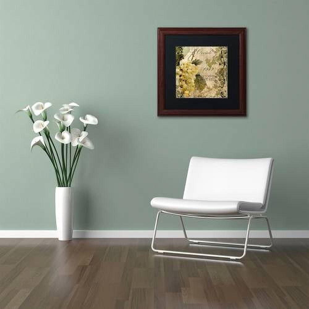 Trademark Fine Art "Vino Italiano IV" Canvas Art by Color Bakery Black Matte, Wood Frame