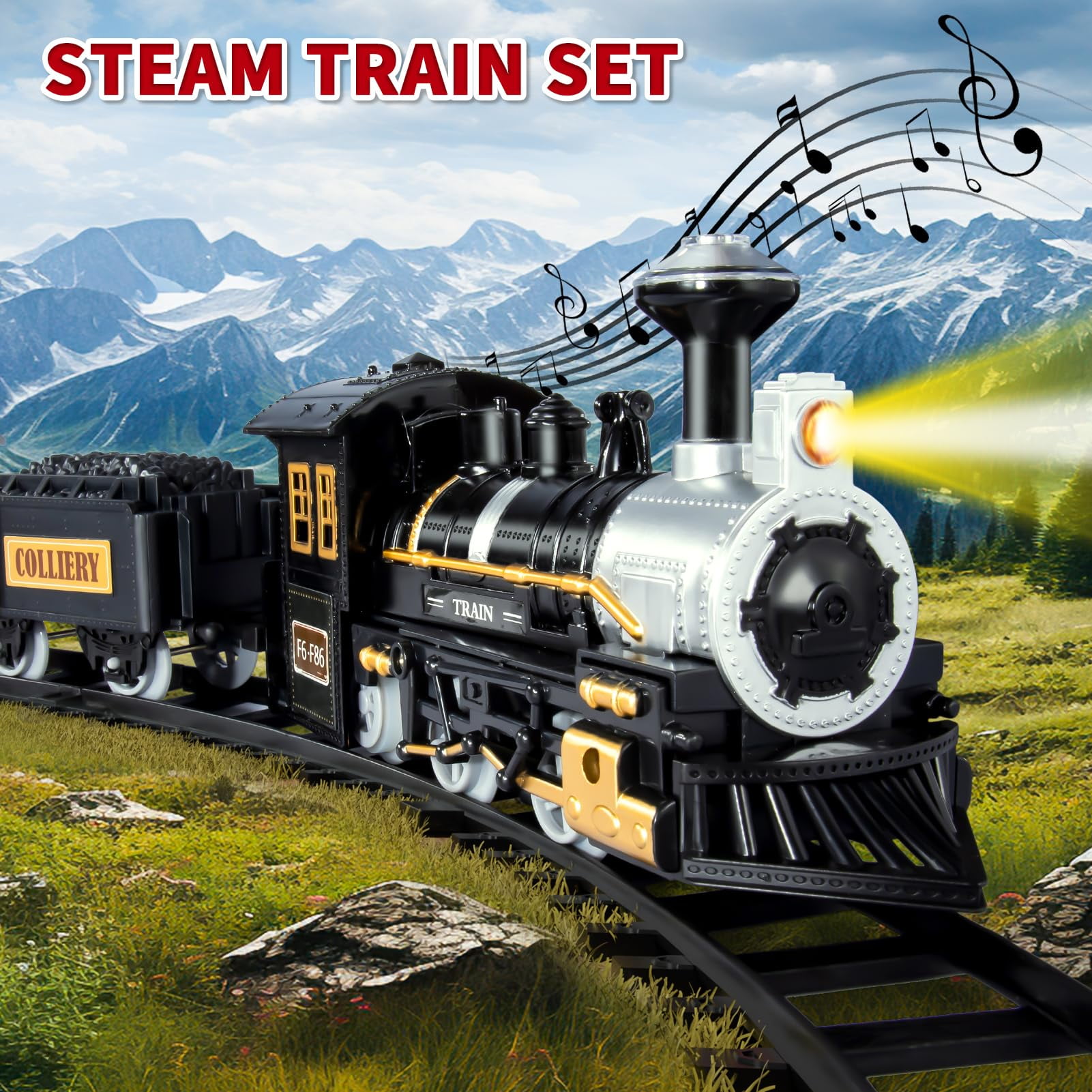 Remote Control Train HOANSELAY Electric Train Set For Kids