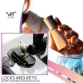 thumbnail image 5 of VER Beauty Hard Makeup Case, 4-Tier Nail Tech Travel Case, Black Diamond, 5 of 10