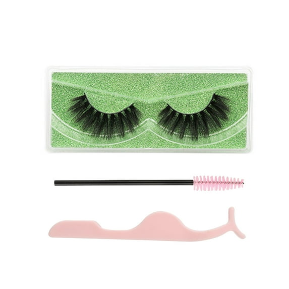 Kmxyo False Eyelashes Good Ductility No Residue Thick Natural Messy Fake Eyelashes Makeup Tool
