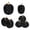 Black, variant on THOPBPRK Faux Pumpkins Artificial Pumpkins Decorative Pumpkins Glitter Festive Ornaments Tabletop Centerpiece for Thanksgiving Halloween Autumn Party Home Mantel Display , Black