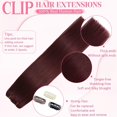thumbnail image 3 of Extensiones de cabello humano real Gampacy con clip, 40 cm, 99 J, 3 of 8