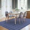 thumbnail image 2 of CAROMIO Washable Area Rug Non Slip 8' x 10' Rug for Living Room Solid Printed Textured Rug Indoor Carpet for Bedroom Dining Room, Blue, 2 of 5
