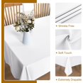 thumbnail image 2 of Rectangle Tablecloth - x - Washable Polyester Rectangular Table Cloth for Dining Room Tables Stain and Spillproof Table Cover, 2 of 7