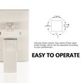 thumbnail image 5 of CASAINC Single-Handle 1-Spray Patterns 12 in. Ceiling Mount Tub and Shower Faucet in Brushed Nickel (Valve Included), 5 of 5