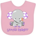 thumbnail image 3 of Inktastic Little Peanut Cute Baby Elephant Boys or Girls Baby Bib, 3 of 4