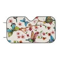 thumbnail image 4 of Uemuo Watercolor Floral With Butterflies Pattern Accordion Car Windshield Sun Shade, Foldable Reflective Sun Visor for Car, Reflector Windshield Sunshade-, 4 of 7