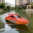 thumbnail image 4 of RC Speed Boat, Remote Control Boat Fast Racing Waterproof Toy Easy Steering Responsive Control Fun Gift Action Play, for Pool Lake Outdoor Summer Family Playtime, 4 of 8