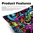 thumbnail image 2 of Graffiti with Unique Patterns Covers - Set of 2 Throw Pillows for Home Decor - Available in 16x16, 18x18, 20x20 Inches for Various Occasions, 2 of 6