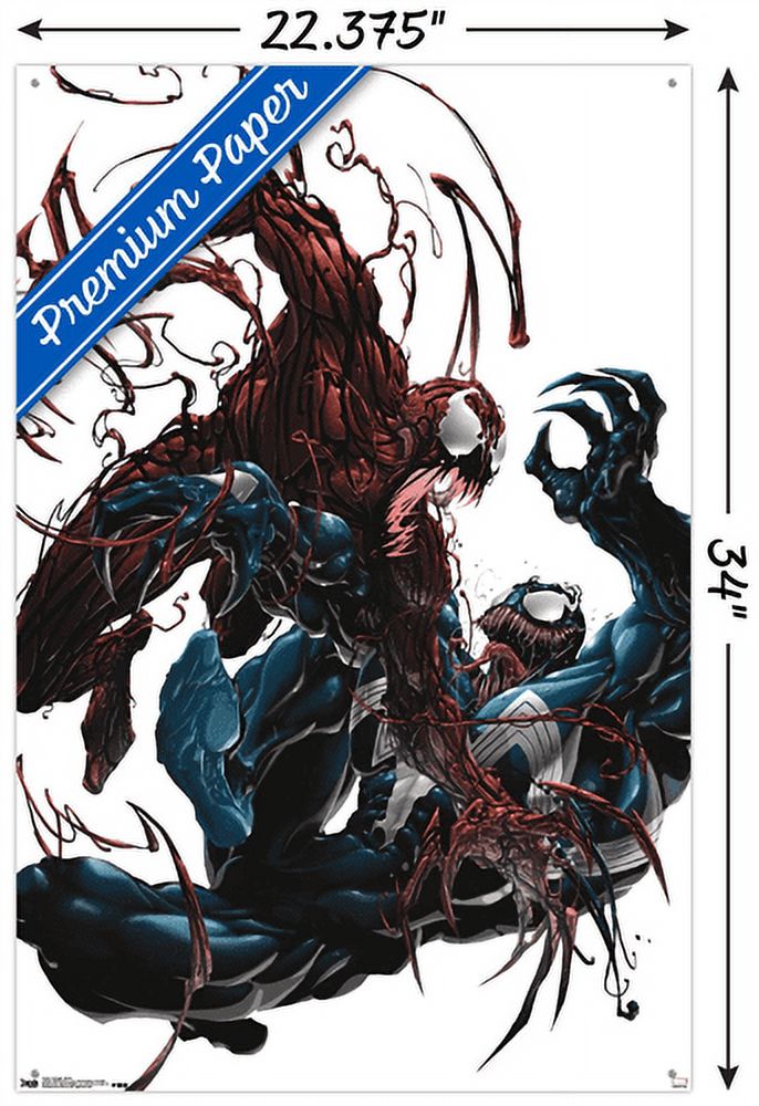 Marvel Comics - Carnage - Battle Wall Poster with Push Pins, 22.375" x 34"