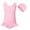 Pink, variant on Kids Swimsuits Pink 1 Piece Swimsuits Sleeveless Rash Guard Bathing Parties Cute Summer Swimwear 3-4 Years