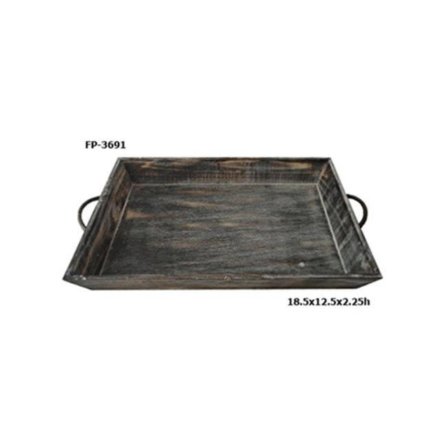 Designer Tray Decor Tray With Handles Handmade Wooden Serving Tray Decorative Tray Length- 14.5 Width- 9.5 Height- 1.5; Weight- 12.5 Ounces Small Centerpiece Tray Antique Serving Tray