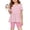 Pink(Plaid), variant on CCRFTGI Summer Outfits for Kids Girls Size 7 Cute 2 Piece Outfits Lounge Set Athletic Polka Dots Short Sleeve Ruffle Hem T Shirt and Elastic Waist Biker Shorts Clothing Sets Blue 2-3 Years