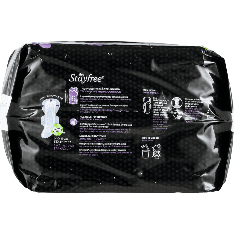 Stayfree Ultra Thin Overnight Pads with Wings - Shop Pads & Liners at H-E-B, ove Stayfree Ultra Thin Overnight Pads with Wings - Shop Pads & Liners at H-E-B, ove