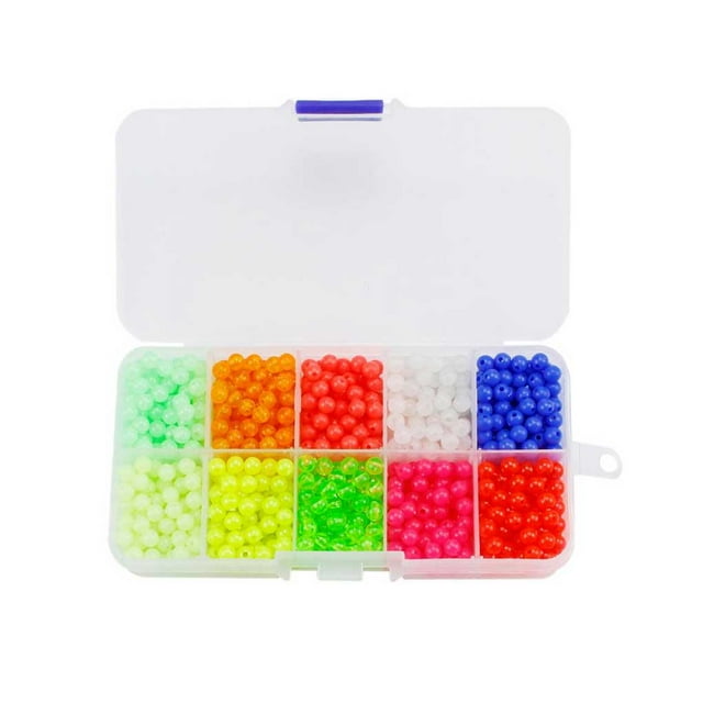 Advancent 1000 Uds., cebos de fundición de cuentas duras, cebo cilíndrico verde, accesorios de pesca, juego de accesorios, lago, río, agua Pescar Tipo 1