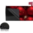 thumbnail image 4 of GZHJMY Magnetic Mailbox Covers Red Christmas Baubles Mailbox Stickers MailWraps Post Cover 20.7x18.03 inch Home Decor, 4 of 5