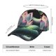 thumbnail image 2 of Fotbe Snake Holding A Lotus Gorro Clásico de Béisbol, Gorra Ajustable con Broche Snapback, Gorro de Exterior de Algodón Suave, 2 of 6