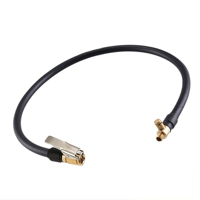 Motorcycle Car Bike Tyre Inflator Extended Hose Air Pump Nozzle Adapter Valve