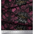 thumbnail image 2 of Soimoi Velvet Fabric Cactus Tree Print Fabric by The Yard 58 Inch Wide, 2 of 3