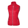 thumbnail image 2 of Women's Cutter & Buck Scarlet Ohio State Buckeyes Vault Rainier PrimaLoft Eco Full-Zip Puffer Vest, 2 of 3