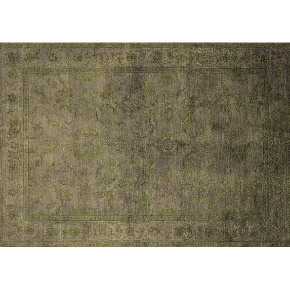 Ahgly Company Indoor Rectangle Oriental Brown Industrial Area Rugs, 2' x 3'