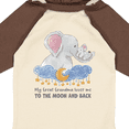 thumbnail image 4 of Inktastic My Great Grandma Loves Me to the Moon and Back Elephant Boys or Girls Long Sleeve Baby Bodysuit, 4 of 5