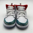 thumbnail image 3 of Ni - ke Ni - ke Air Jordan 1 Mid White Sneaker School NC to Chi Shoes Size 9C TD FB2211-100, 3 of 5