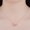 Rose Gold, variant on Fashion Zircon Geometric Shape Double Ring Necklace