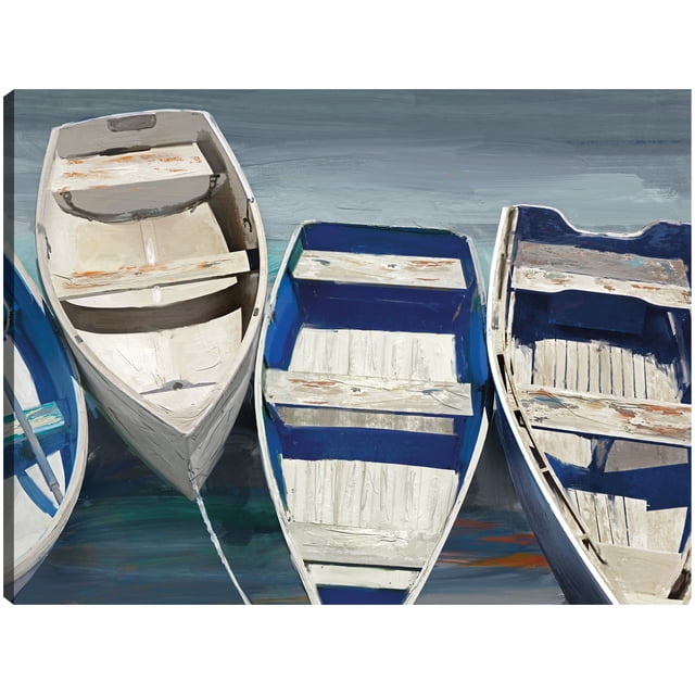 Cuadro Decorativo - Barcos de playa Jr Impresión en canvas, estrechado