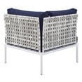 thumbnail image 5 of Modway Harmony 6-Piece Fabric Basket Weave Patio Sofa Set in Taupe/Navy, 5 of 13