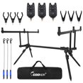 thumbnail image 1 of COONORset,Carp Rod With 3 Bite Alarms 3 Bait Rod Stand Pole Pod Stand With 3 Bait Set Stand With 3 Adjustable Stand Pole Pod Pole Pod Stand Huiop Qisuo, 1 of 7