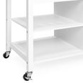 thumbnail image 6 of Best Choice Products Portable Kitchen Island Storage Cocktail Cart w/ Wood Top, Wine Shelf, Cabinet, Drawer, Towel Rack, 6 of 7
