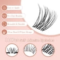 thumbnail image 2 of Pestañas autoadhesivas LA MAESII Clear Band Lash Clusters, 2 of 6